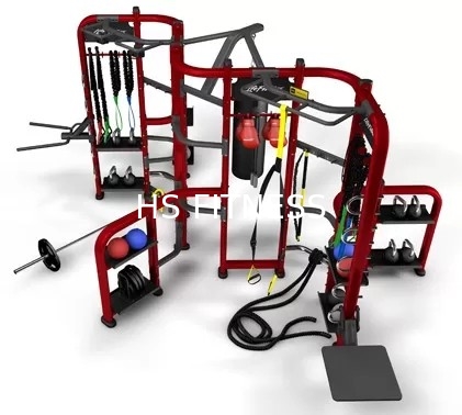 Σύμπραξη 360 εξοπλισμός γυμναστικής, μηχανή Workout σύμπραξης διασταυρώσεων καλωδίων
